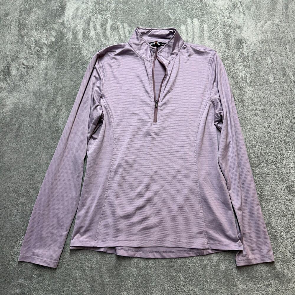 Kerrits Shirt Women’s Medium Purple 1/4 Zip Equestrian Riding Top EUC